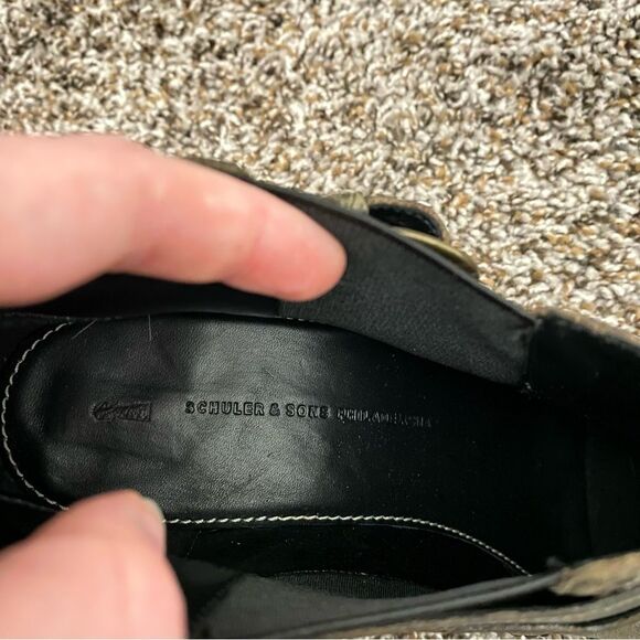 Schuler & Sons Anthropologie Women’s Leather Ankle Wedge Boots Size 40 - Picture 3 of 8